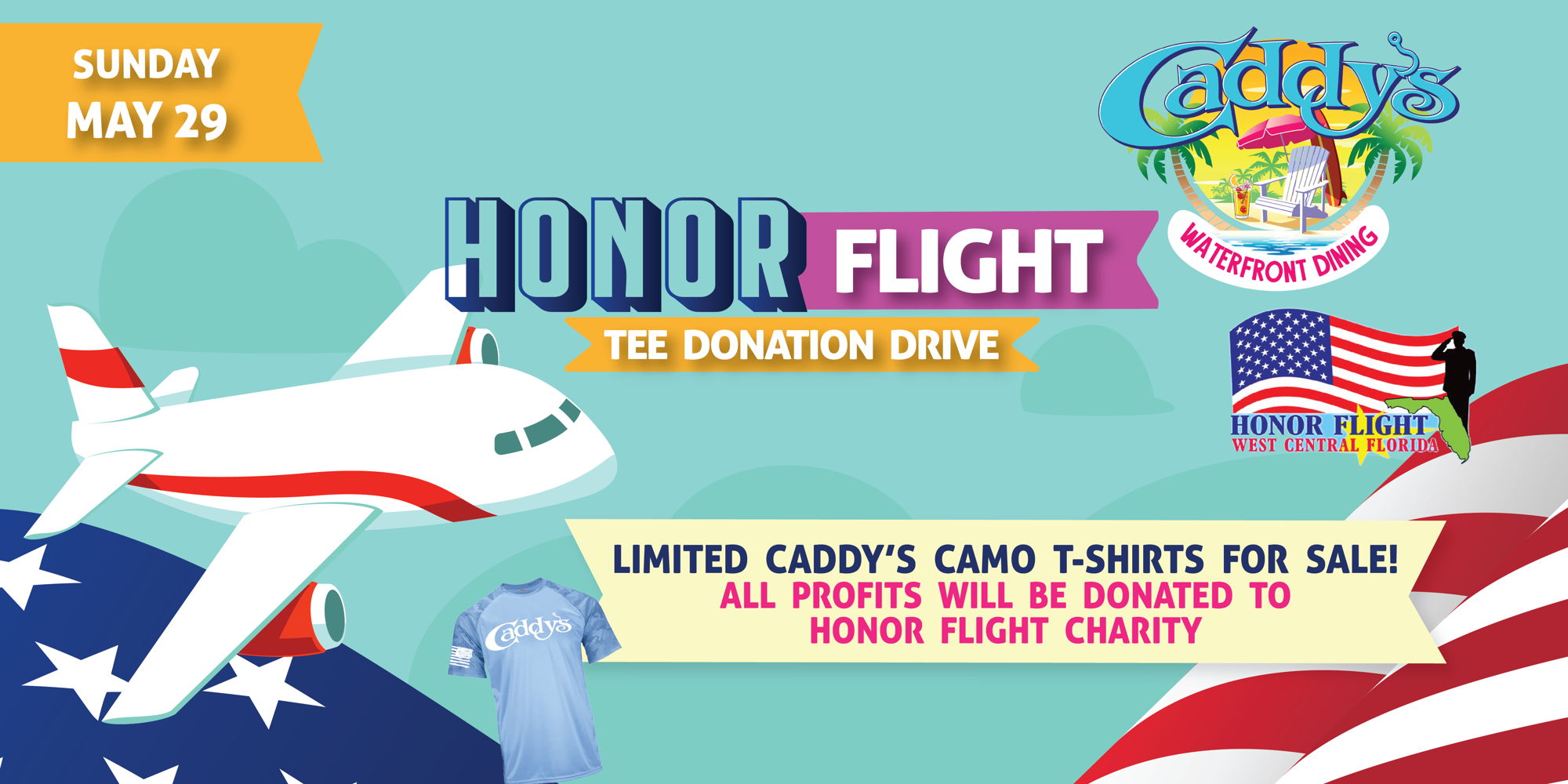 Honor Flight Tee Donation Drive! promotional image