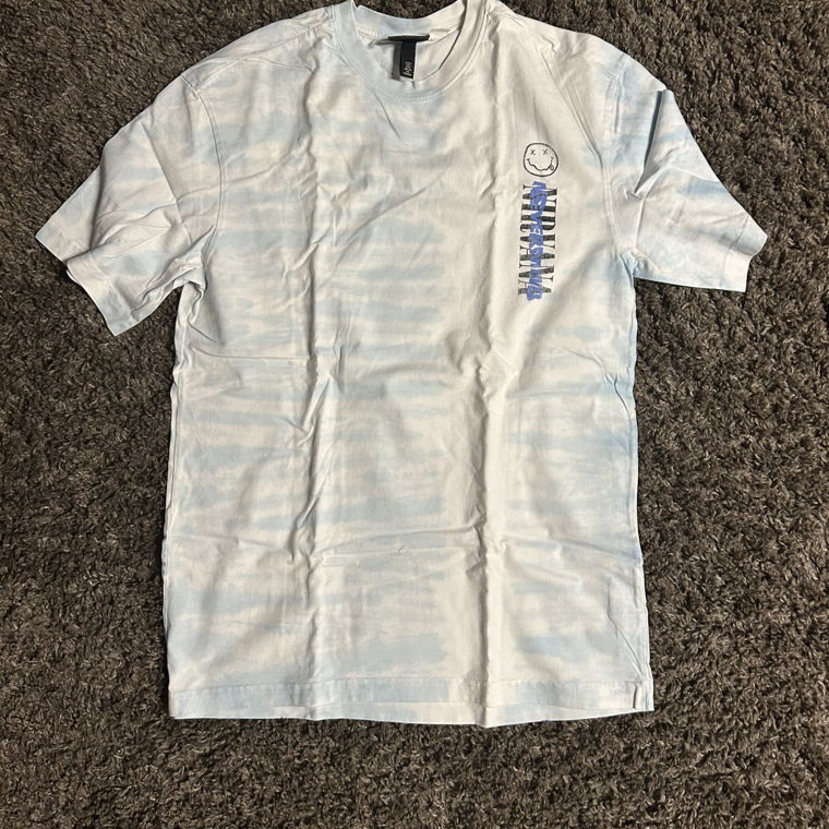 H&M T-Shirt - Weiss/Blau