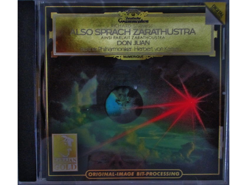 HERBERT VON KARAJAN (KARAJAN GOLD CLASSICAL CD) - RICHARD STRAUSS ALSO SPRACH ZARATHUSTRA & DON JUAN DEUTSCHE GRAMMOPHON D 134748 (1984)