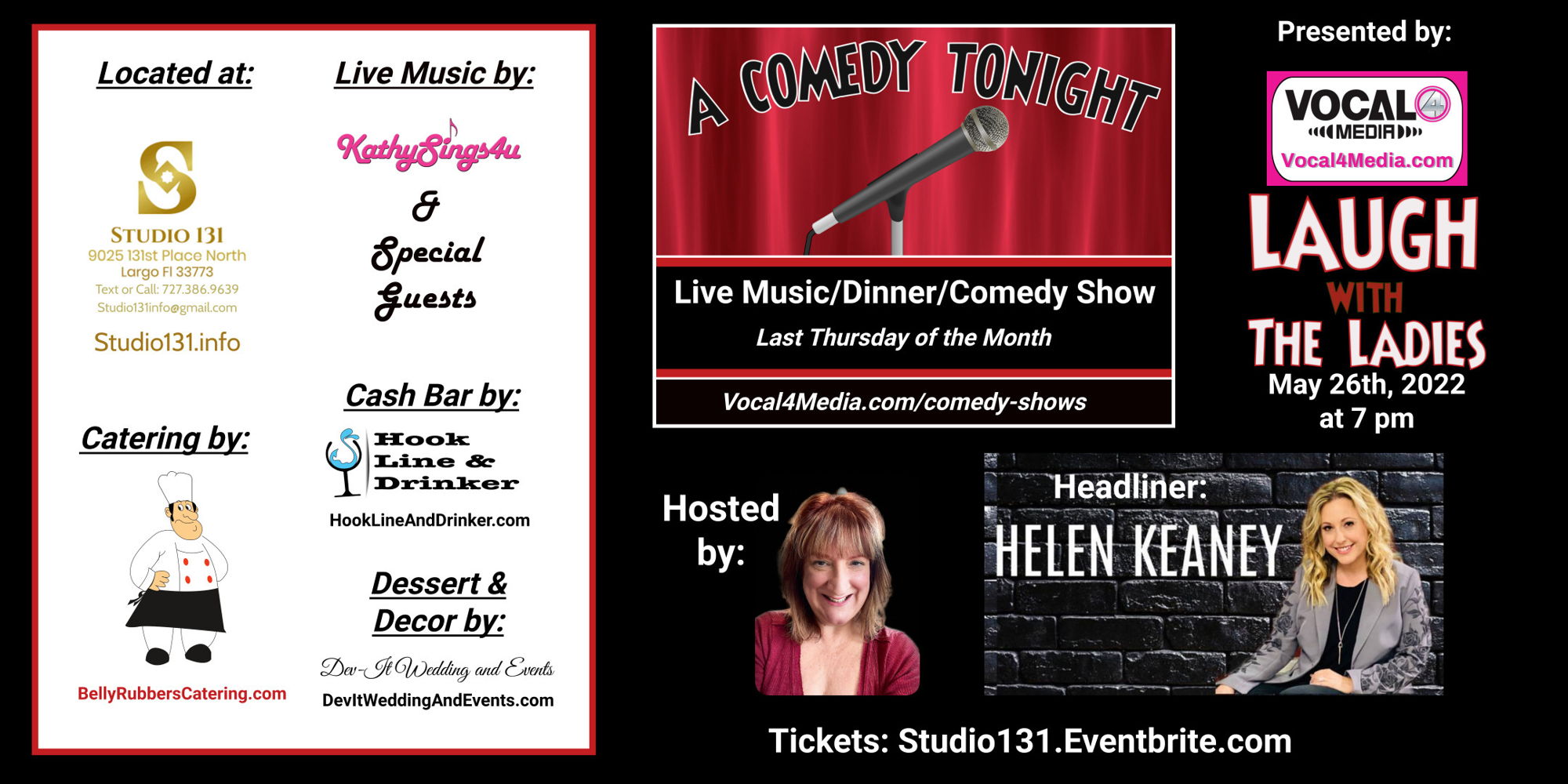 A Comedy Tonight with Helen Keaney and Host Tara Zimmerman promotional image