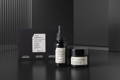 skin regimen discovery routine kit on a black background