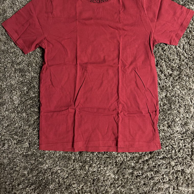 T-Shirt mit Backprint - Rot