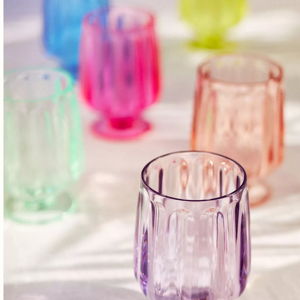 Lucia Acrylic Goblet Wine Glasses, Set of 6
