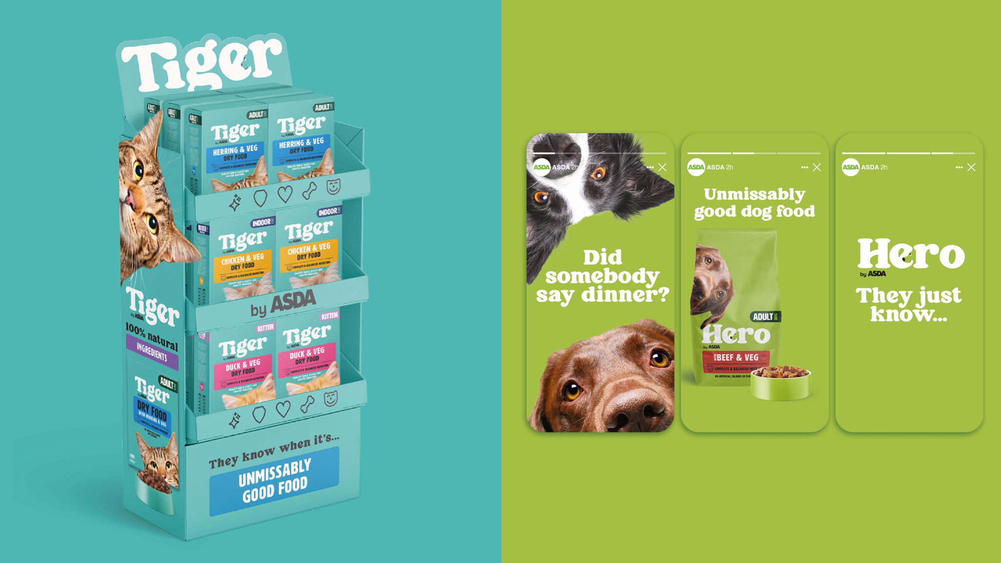 A Playful and Modern Design for Asda’s Pet Food | Dieline - Design