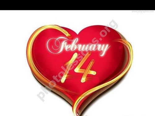 PSD валентинка - 14 февраля для Adobe Photoshop