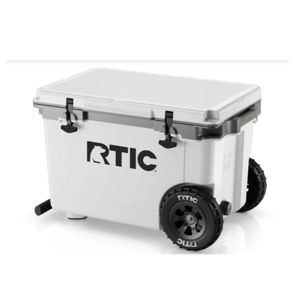 RTIC 52 QT ULTRA-LIGHT WHEELED COOLER - GRAY & WHITE