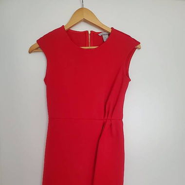 Schönes, rotes Kleid / Etuikleid (Gr. XS)