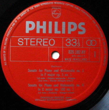 Philips / ROSTROPOVICH-RICHETER, - Beethoven Complete C...