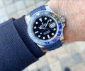 Blue Rubber Strap on GMT
