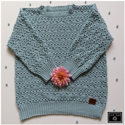 Crochet pattern for Nel's sweater by teacher Sas