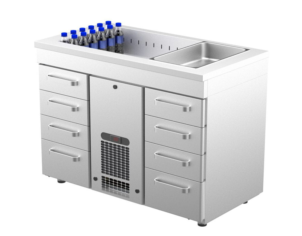 Coolpart BMB-1208 Kylbänk med hel brunn