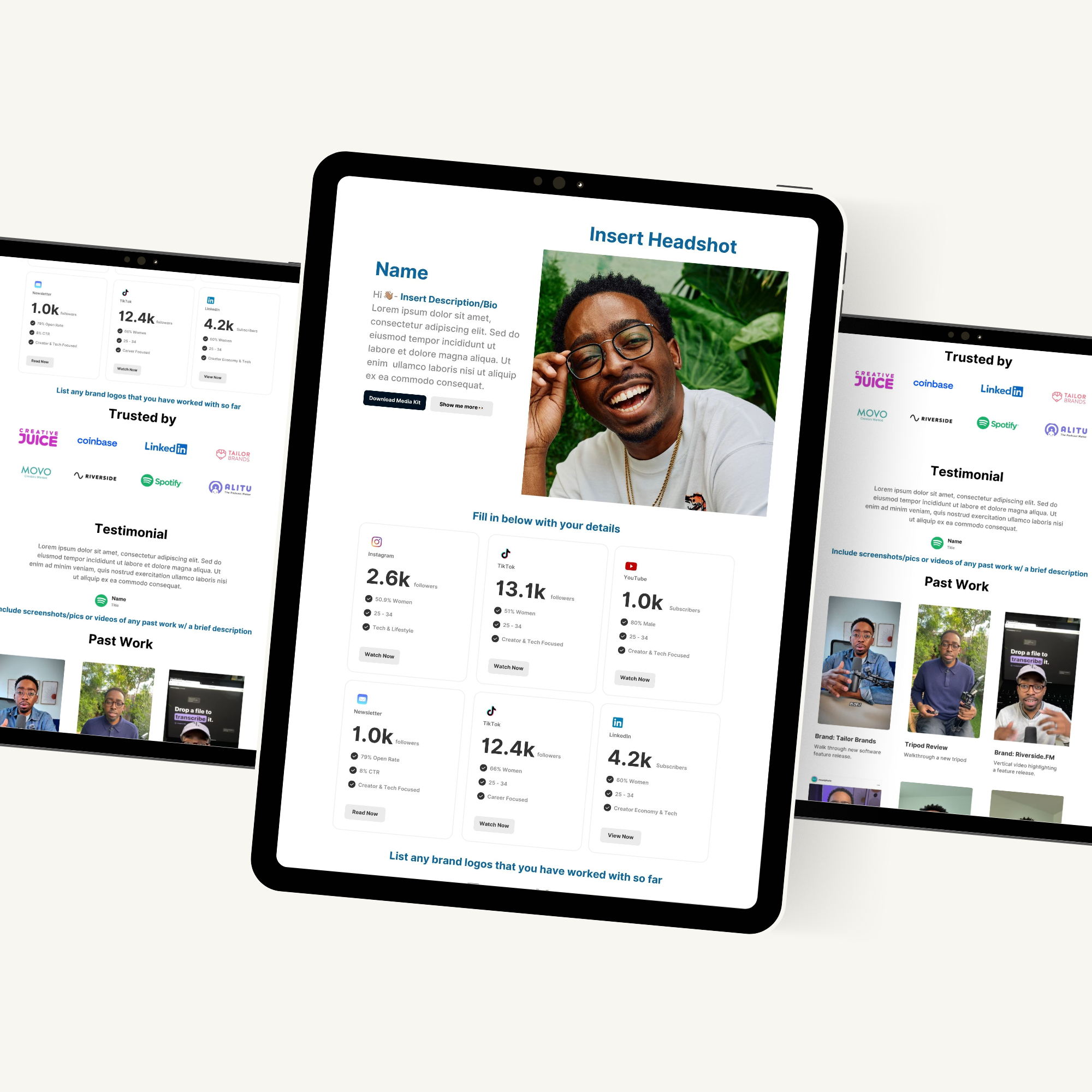 Free UGC Media Kit Template | Attract More Brand Deals Effortless