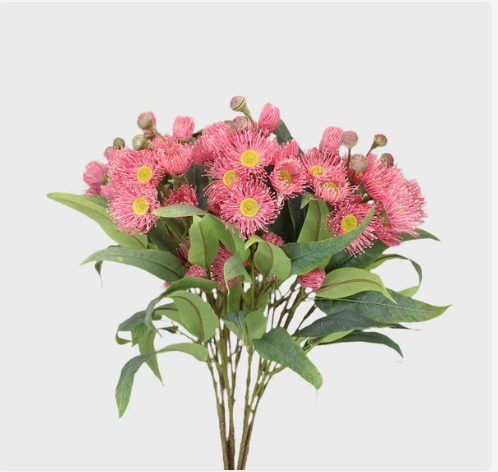 Australian Pink Gum Blossom Stem - Realistic Artificial Flowers - Image 4