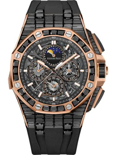 Royal Oak OffShore Grande Complication Pink Gold - Black Sapphire / Skeleton