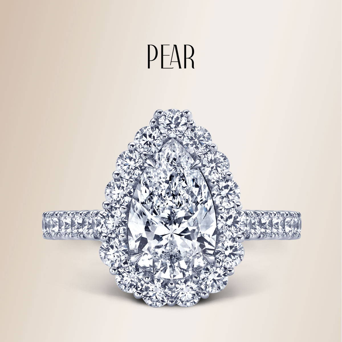 pear shaped diamond rings