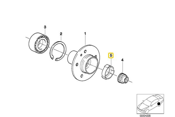 Replacement Axle Nut Collar Nut Securing Plate 33411124945