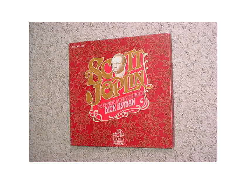 Dick Hyman 5 lp record box set - Scott Joplin the complete works for piano RCA RED SEAL CRL5-1106 USA 1975