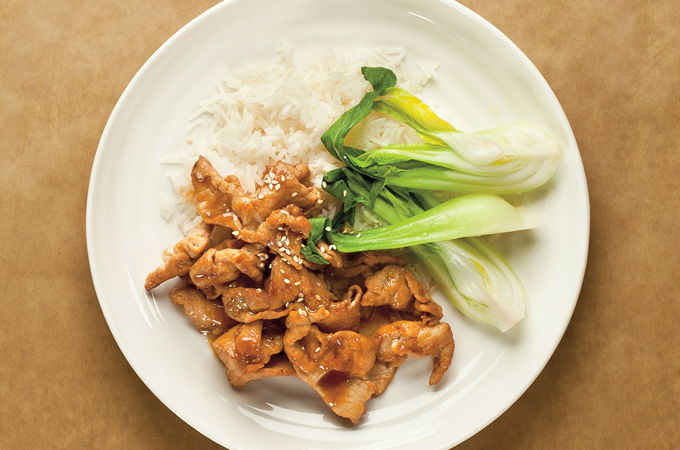 Sauté de porc au gingembre