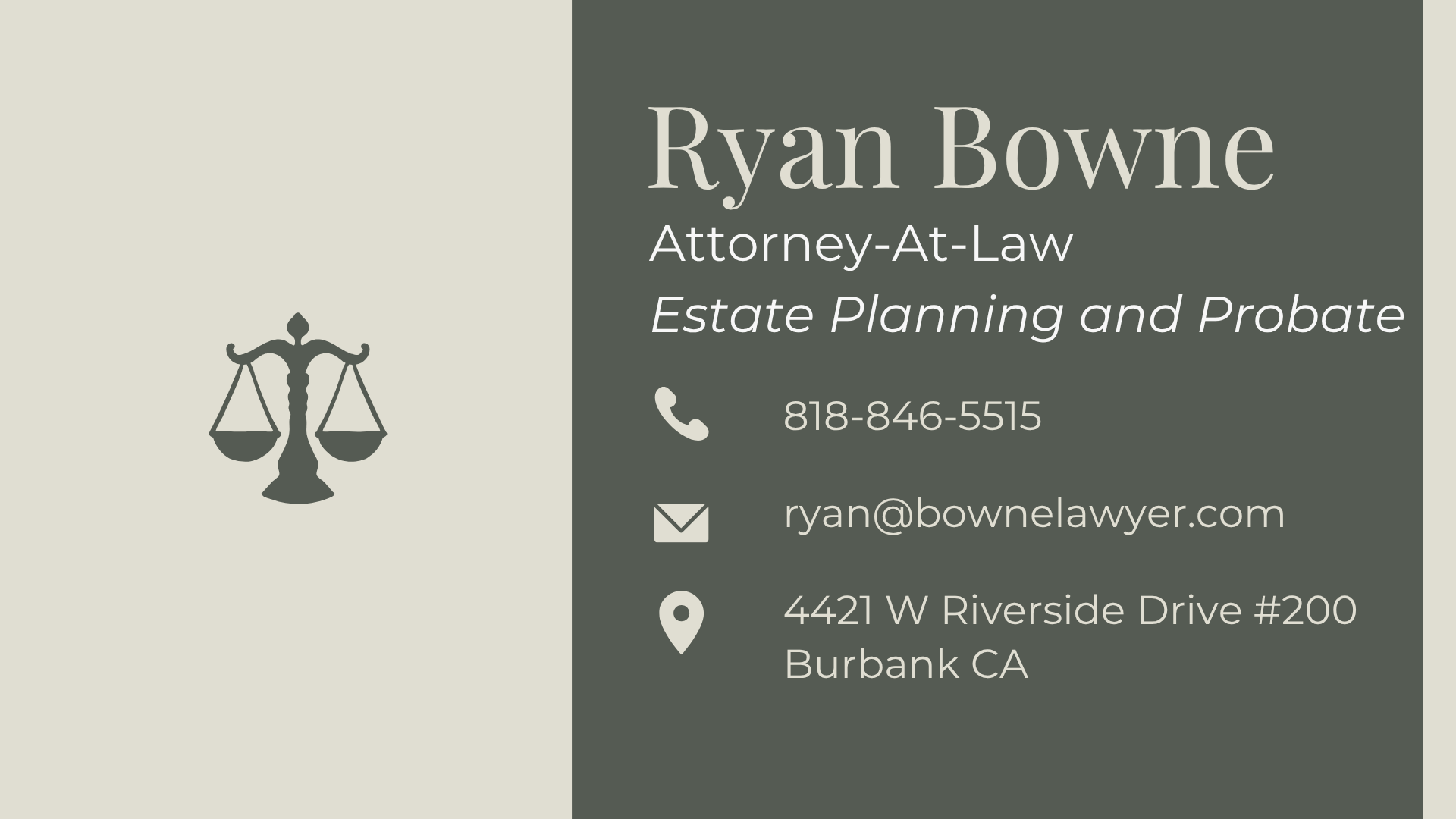 Ryan D. Bowne, Attorney at Law, Estate Planning