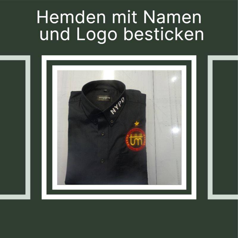 Personalisierte Hemden mit Namen und Logo Besticken – Jetzt Bestellen