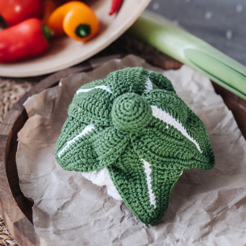 Bloemkool Haakpatroon - Montessori Baby Speelgoed Haakpatroon Voedsel Haakpatroon Speelvoedsel Amigurumi Patroon Speelvoedsel Speelgoed Amigurumi Haakpatroon