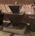 Fire outdoor fountains, fire fountains, tiered water fountains, tiered fire fountains