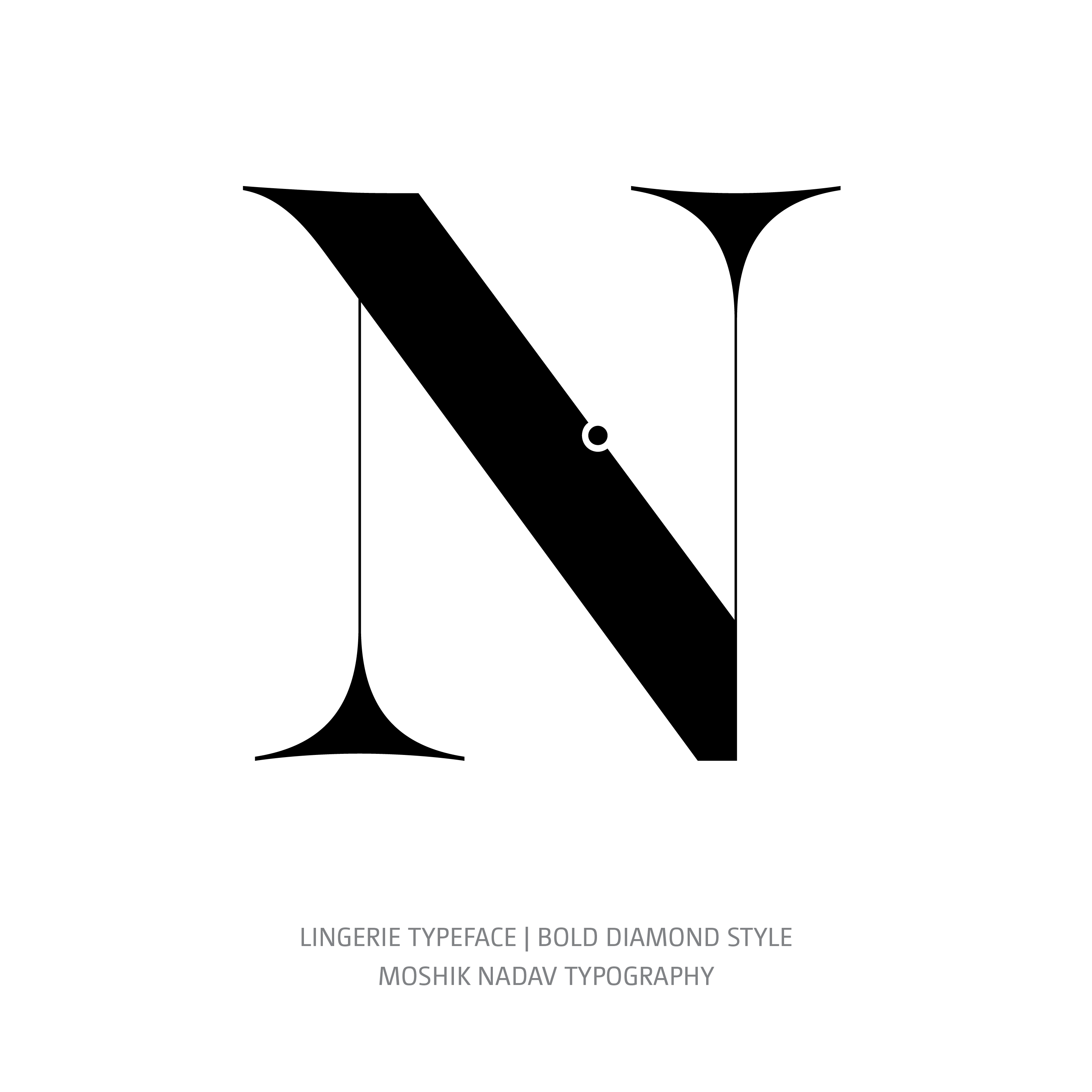 Lingerie Typeface Bold Diamond N