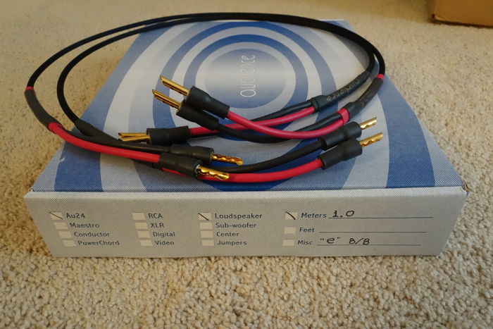 Audience Au24e Speaker Cable 1.0m W/Banana Terminations