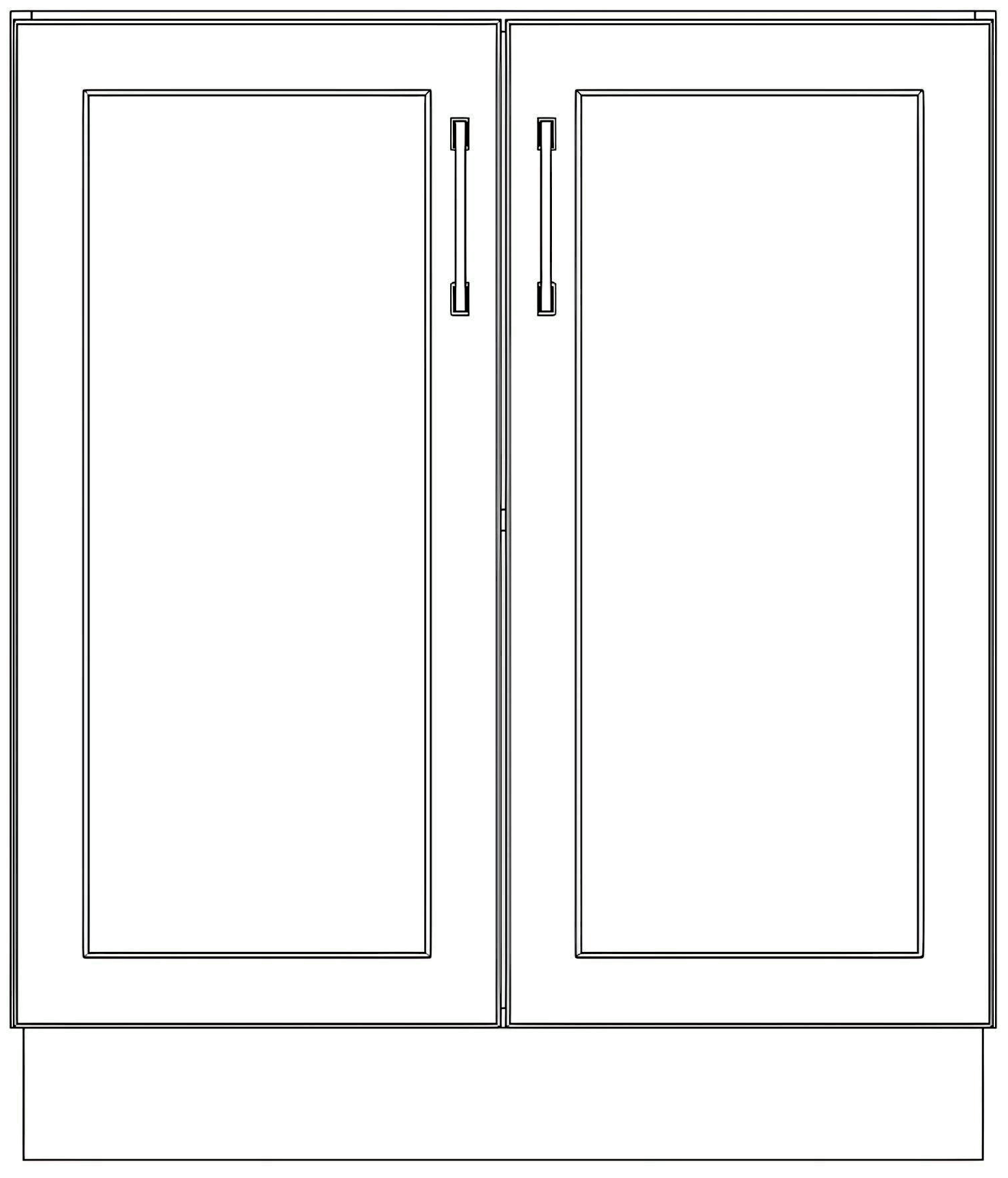 Base Cabinets - Painted Doors
