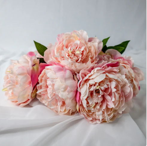 Pink Peony Large Bloom - Realistic Artificial Flowers - Image 2