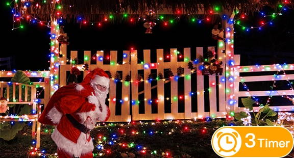 Ollny's 400 leds clear cable multicolor Christmas lights are easy to use with remote control