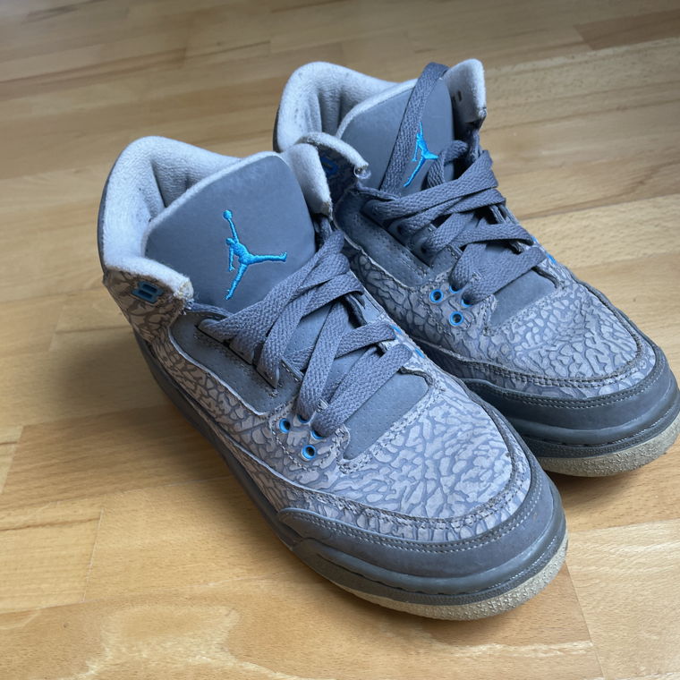 Jordan 3 Retro Flip Cool Grey Blue Glow (GS)