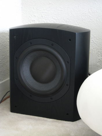 B&W AWS 825 Powered Subwoofer - Black Ash