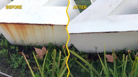 Removing Rust from Painted Metal