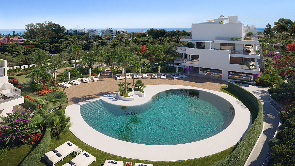  Marbella
- Zone de la piscine du complexe exclusif Benalús