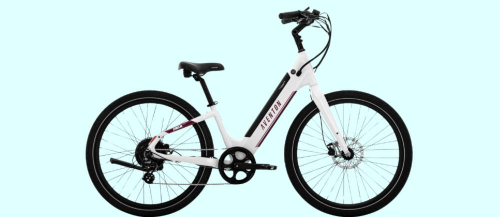 an Aventon Pace electric commuter bike