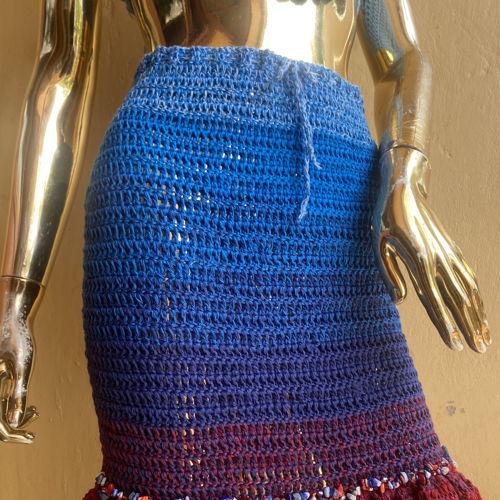 Embellished Ruffle Skirt