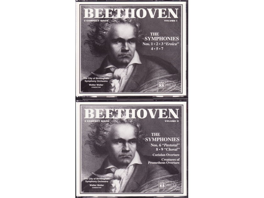 Beethoven - Complete Symphonies - Weller - 6 CD set, Chandos recording, incl Overtures,  Symphony #10 (First Movement) - mint