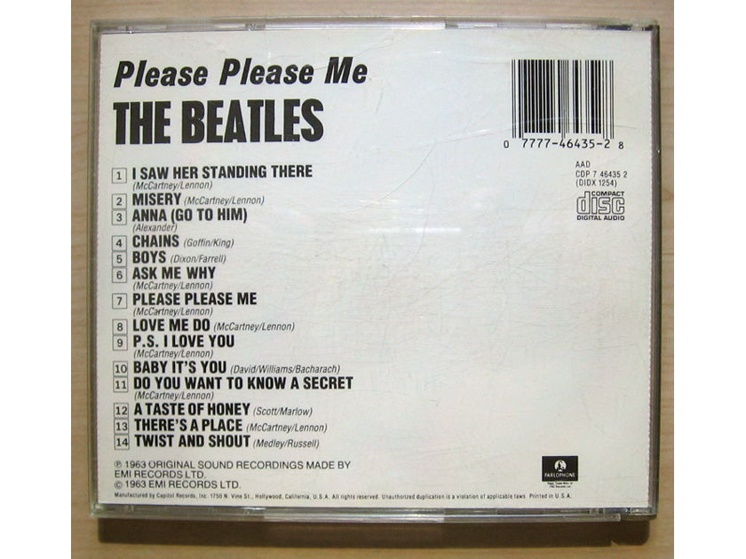 The Beatles - Please Please Me  - 1992 Mono Reissue Capitol Records ‎CDP 7 46435 2