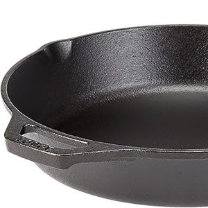 Lodge 13-1/4 Inch Cast Iron Pre-Seasoned Skillet, Black