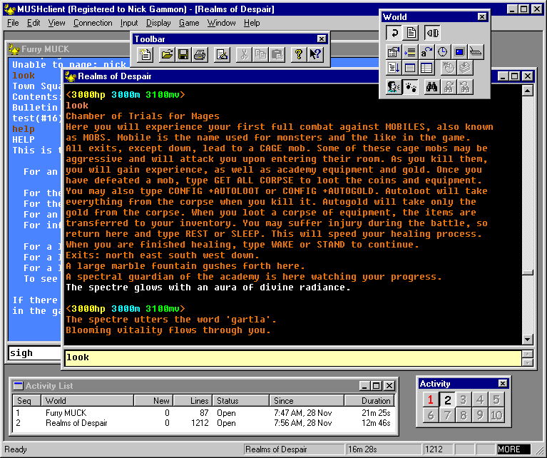 Mudlet gui