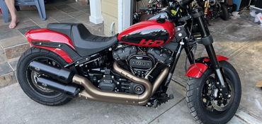2023 HARLEY-DAVIDSON FAT BOB 114 motorcycle for rent near Los Gatos, CA