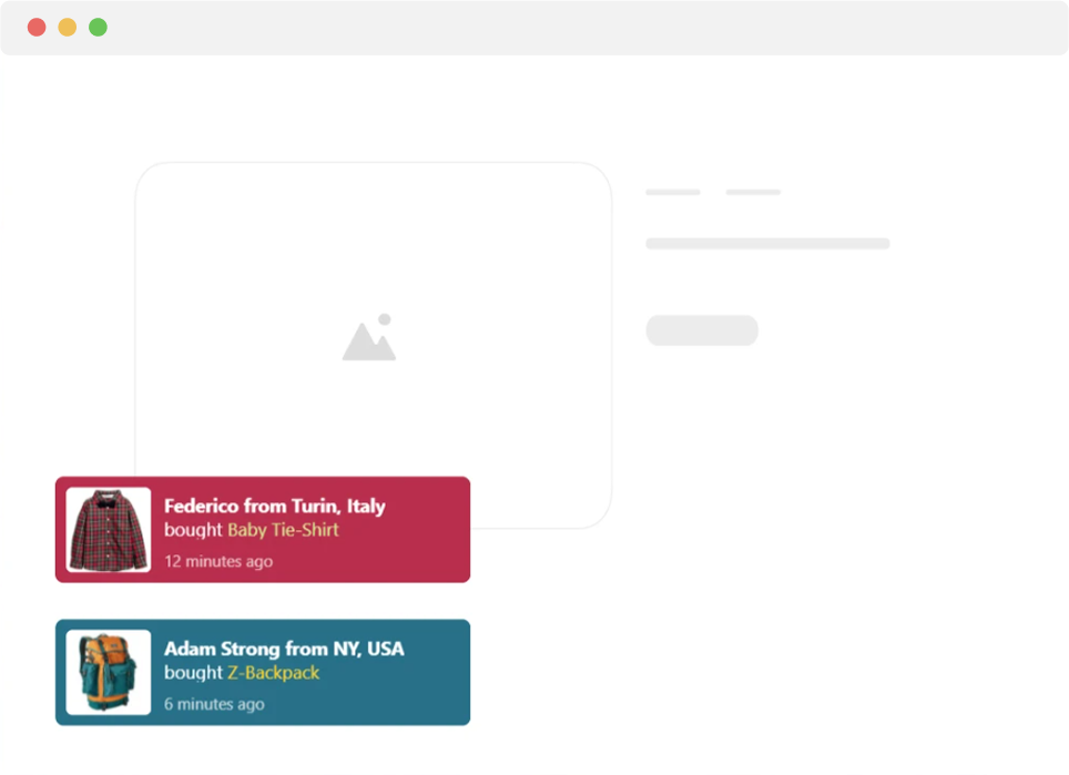 sales notifications