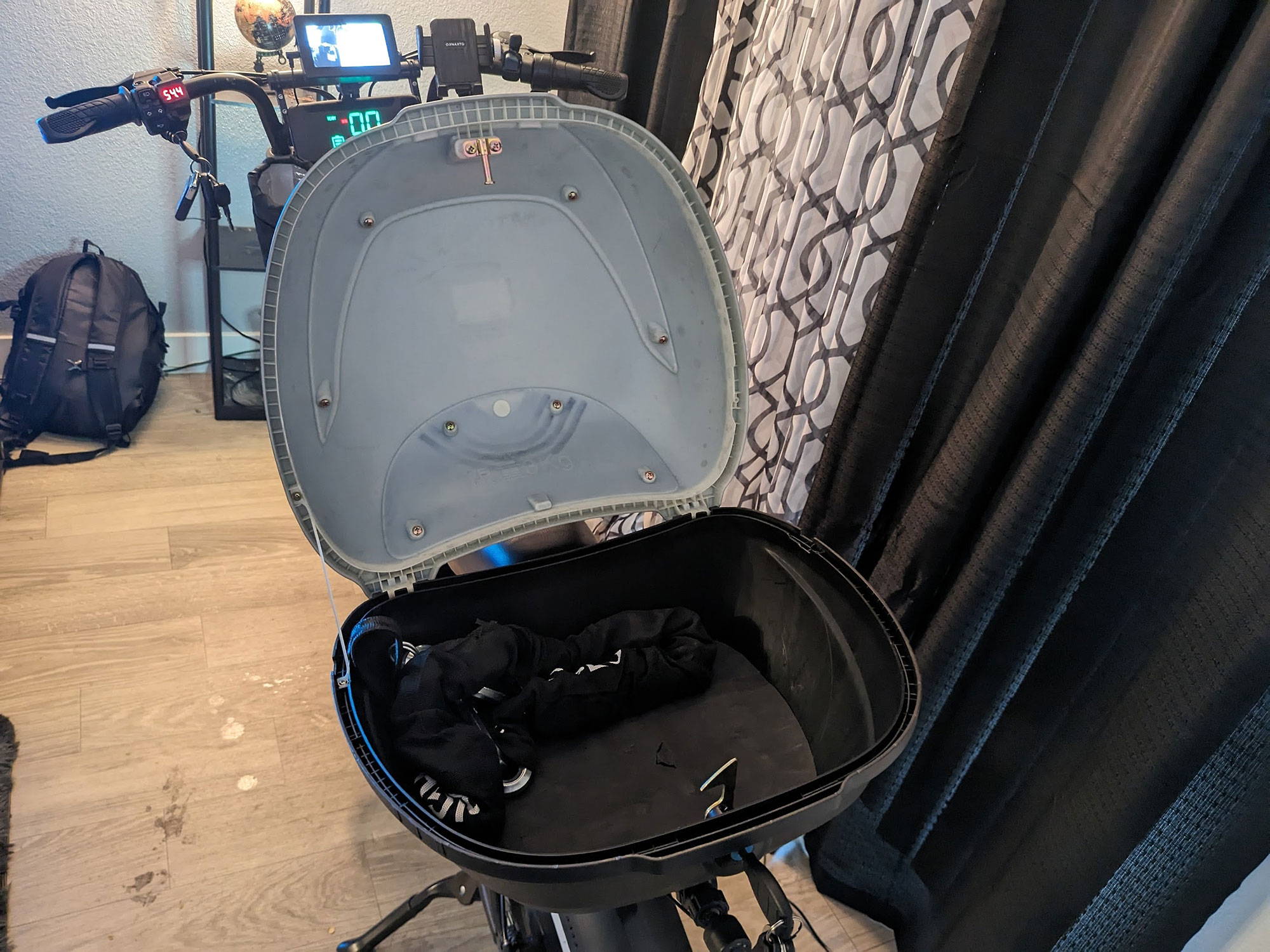 Electric Bike Moped Style Trunk