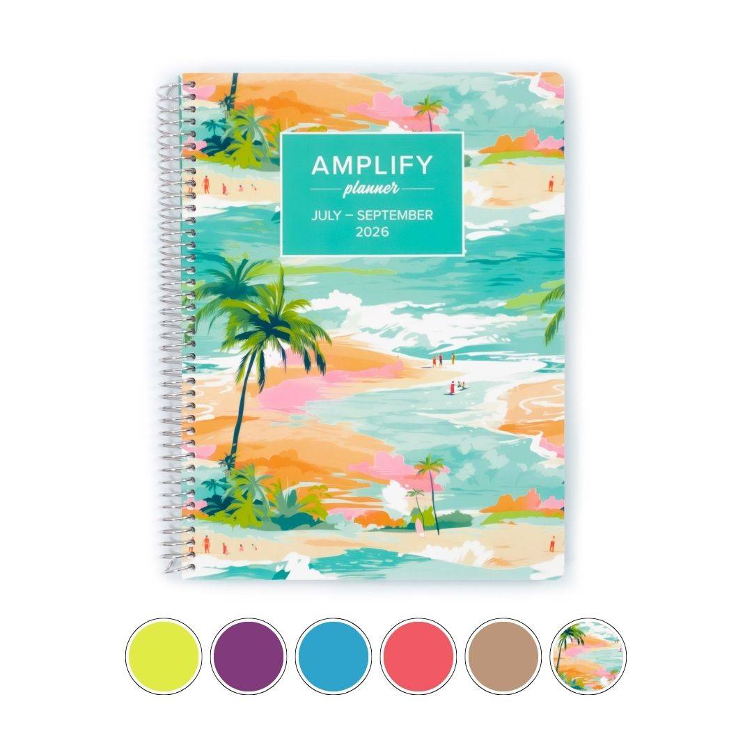 amplify planner 2025 daily planner in red