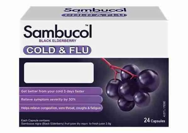 Sambucol Cold & Flu 24 Capsules