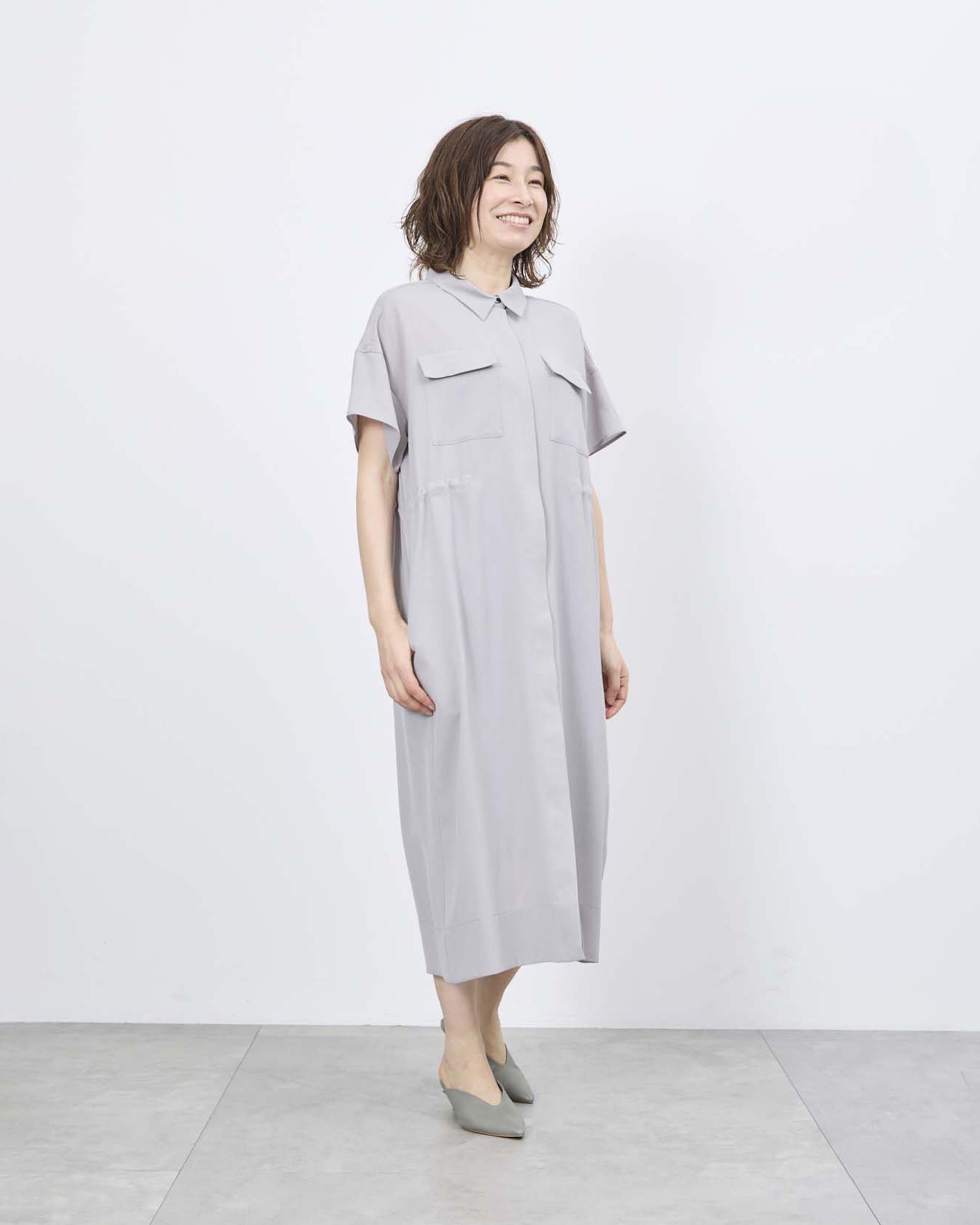 ロングシャツワンピース着用レビュー