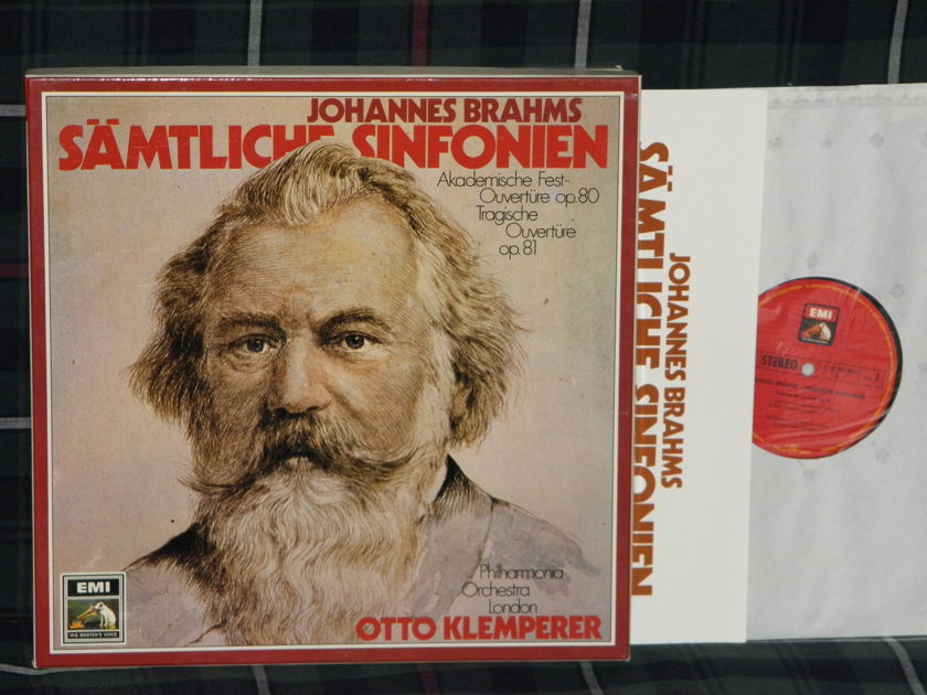 Otto Klemperer/Philharmonia London - Brahms Samtliche Sinfonien EMI/HMV German import 4 LP boxset