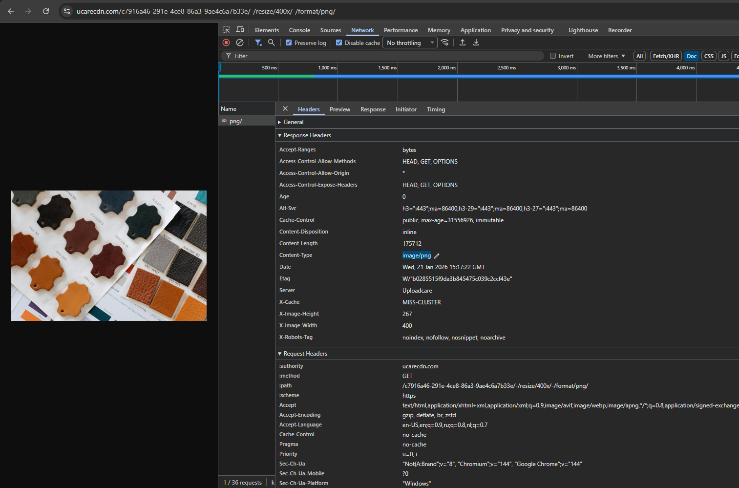 JPEG to PNG conversion using Uploadcare