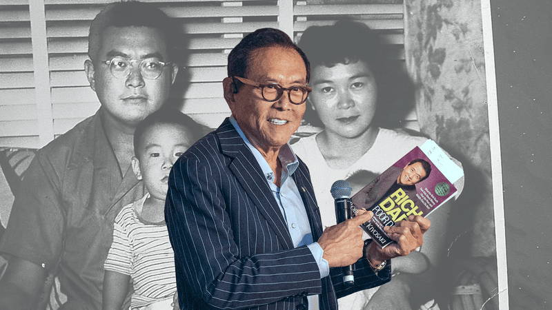 Image may contain: Robert Kiyosaki, Electrical Device, Microphone, Body Part, Finger, Hand, Person, Adult, Face, and Head